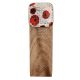 2 Pieces Red Flower Square Ceramic Wooden Door Stopper
